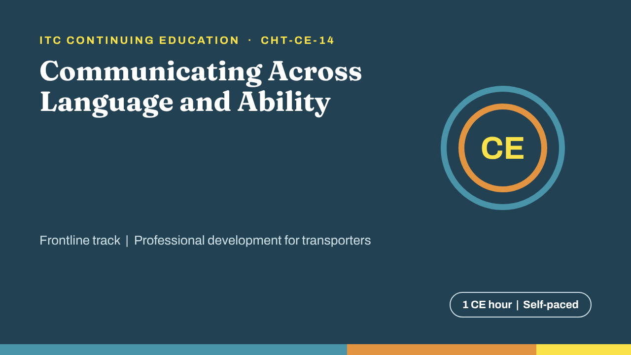 Language and Ability (CHT-CE-14)