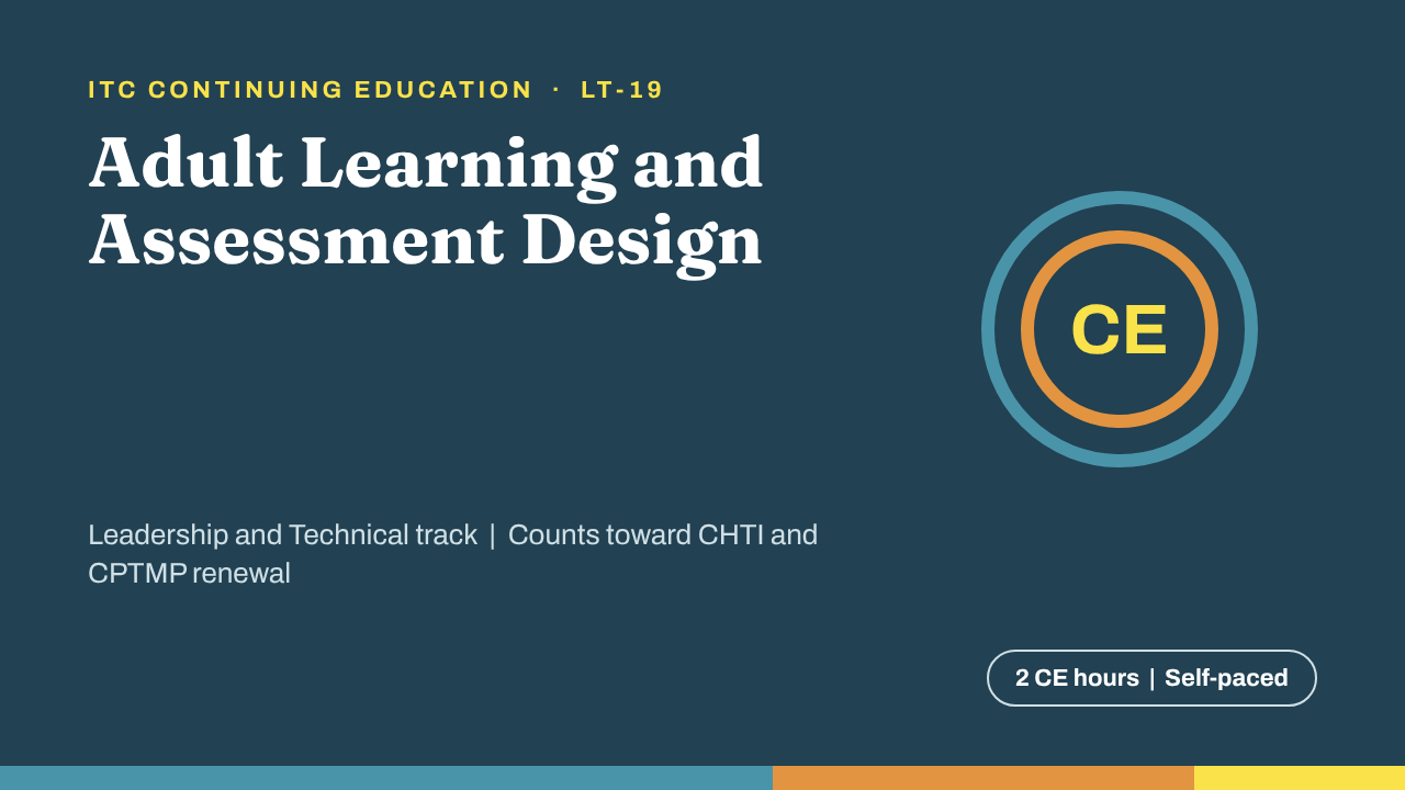 Adult Learning and Assessment (LT-19)