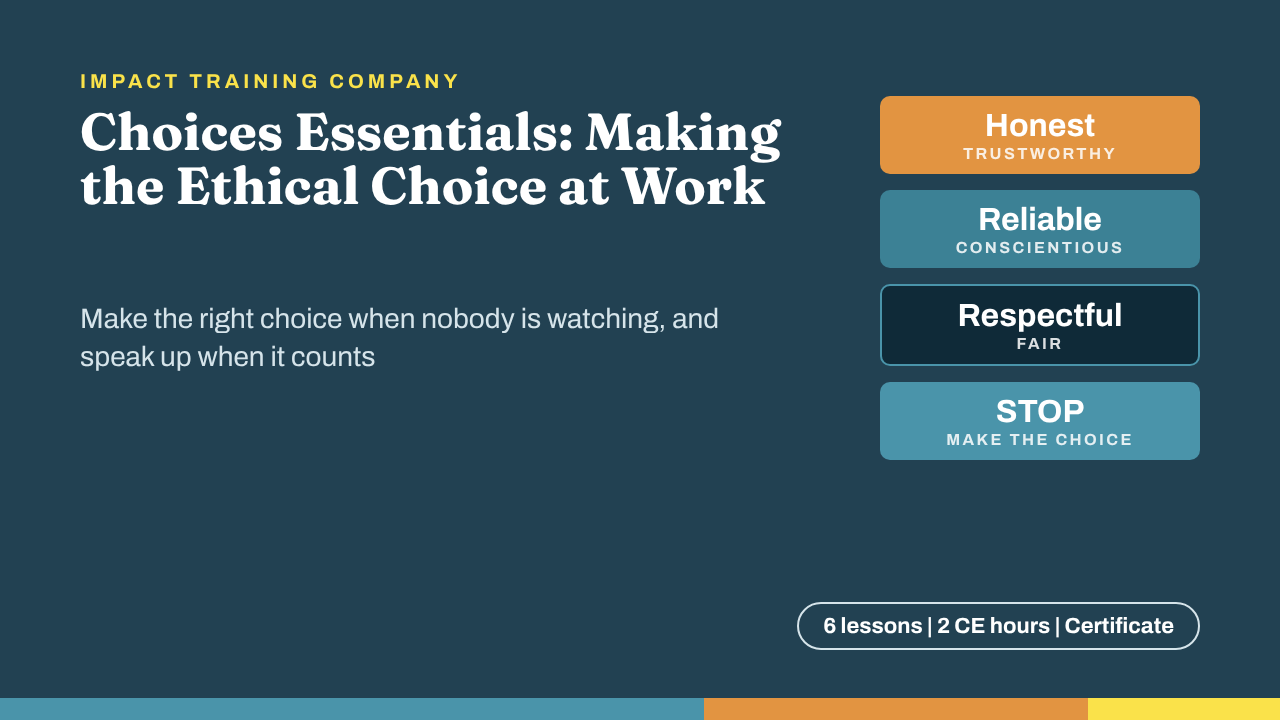 Choices Essentials: The Ethical Choice
