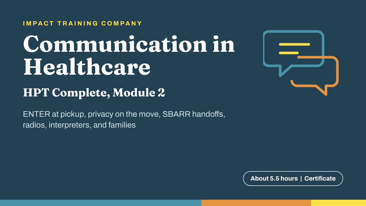 Communication in Healthcare